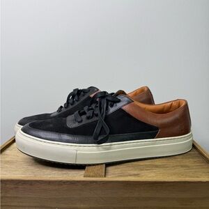 Frye Black and Brown Astor Low Lace Men's Sneakers